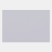 ラベンダーグレー無地のカラー ラッピングペーパーシート (正面)