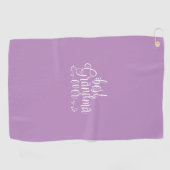 ラベンダーグ最高のラマーンエイヴェ ゴルフタオル (横)