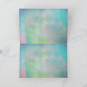 ラベンダーグ結婚リーンのテーブル カード (内部)