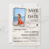 ラベンダーコスタリカ旅券 セーブザデート (裏面)