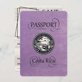 ラベンダーコスタリカ旅券 セーブザデート