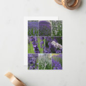 ラベンダーコラージュ2 ノートカード (正面/裏面インサイチュ)