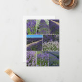 ラベンダーコラージュ ノートカード (正面/裏面インサイチュ)