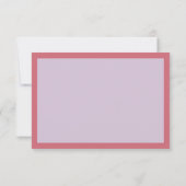 ラベンダーコーラル結婚ズサンキューカード サンキューカード (裏面)