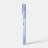 ラベンダーゴールドスター柄 iPhone 15ケース (左側面)