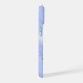 ラベンダーゴールドスター柄 iPhone 15ケース (右側面)