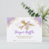 ラベンダーゴールド恐竜バレエ姫おむつくじ エンクロージャーカード (スタンド正面)