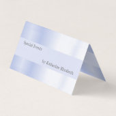 ラベンダーサテンルックミニマルエレガントプロフェッショナル 名刺 (裏面)