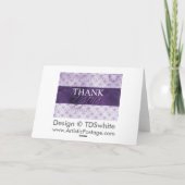 ラベンダーサンキューカード サンキューカード (裏面)
