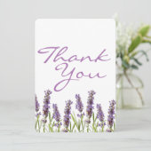 ラベンダーサンキューカード サンキューカード (スタンド正面)