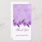 ラベンダーサンキューフォトカード サンキューカード (正面/裏面)