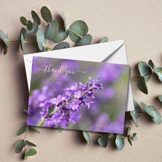 ラベンダーサンキュー ノートカード