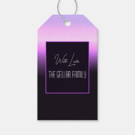 ラベンダーサンセットギフトラベル ギフトタグ