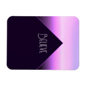 ラベンダーサンセットフレキシブルフォトマグネット マグネット (横)