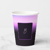 ラベンダーサンセットペーパーカップ 紙コップ (裏面)