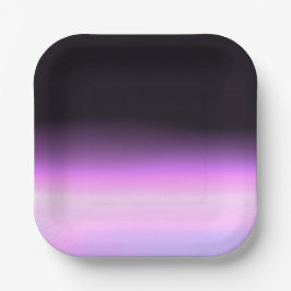 ラベンダーサンセットペーパープレート ペーパープレート