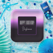 ラベンダーサンセット紙プレート ペーパープレート (パーティー)