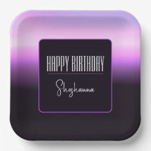 ラベンダーサンセット紙プレート