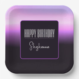 ラベンダーサンセット紙プレート ペーパープレート