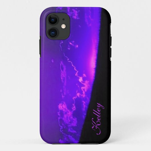 ラベンダーサンセットiPhone 5ケース*パーソナライズ* Case-Mate iPhoneケース (裏面)