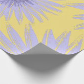 ラベンダーサンフラワーズオンライム ラッピングペーパー (角)