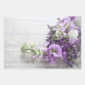 ラベンダーシェードの花 ラッピングペーパーシート (正面2)