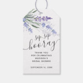 ラベンダーシップSIPホレイフェイヴブライダルシャワー ギフトタグ (正面)