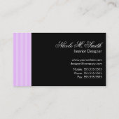 ラベンダーシャンデリアとソファ 名刺 (裏面)