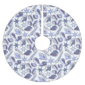 ラベンダーシーシェルズ ブラッシュドポリエステルツリースカート (正面)