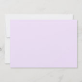 ラベンダーシースターフローラ誕生日パーティー 招待状 (裏面)