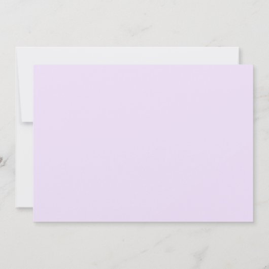 ラベンダーシースターフローラ誕生日パーティー 招待状 (裏面)