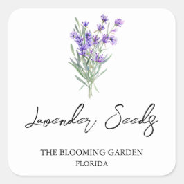ラベンダーシーズラベル スクエアシール