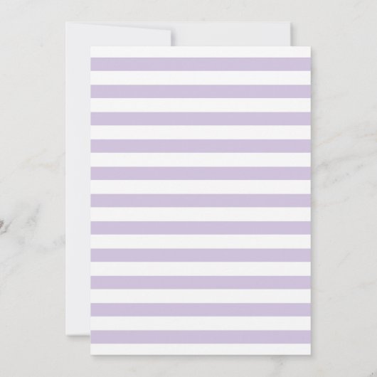 ラベンダーシーホース結婚式の日付を保存 セーブザデート (裏面)