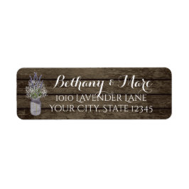 ラベンダージャールとバーンウッドアドレス ラベル