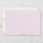 ラベンダージャー引っ越し祝いパーティーパーティの招待状 招待状 (裏面)