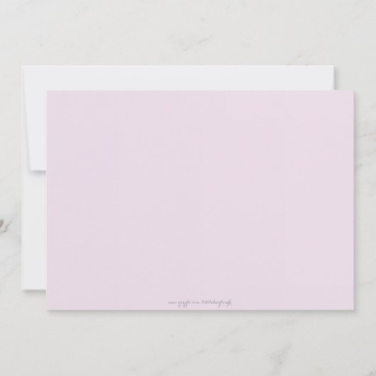 ラベンダージャー引っ越し祝いパーティーパーティの招待状 招待状 (裏面)