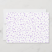 ラベンダージョイ初めてのクリスマスフォトベビー誕生 案内状 (裏面)