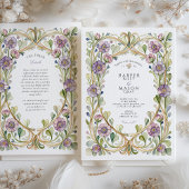 ラベンダースカビオ結婚サフローラ 招待状