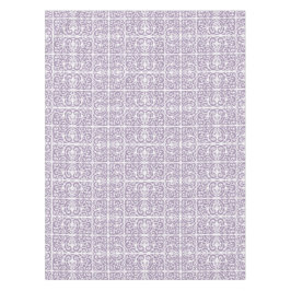 ラベンダースクロール加工パターン テーブルクロス