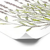 ラベンダースケッチプリント フォトプリント            (角)