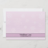 ラベンダースケートメイツアイススケートで滑る誕生日パーティー 招待状 (裏面)