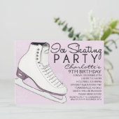 ラベンダースケートメイツ アイススケート バースデーパーティー 招待状 (スタンド正面)