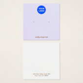 ラベンダースタッドイヤリングディスプレイの追加 (正面&裏面)