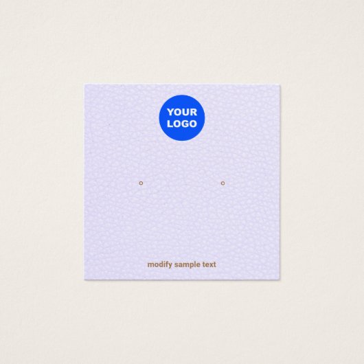 ラベンダースタッドイヤリングディスプレイの追加 (正面)