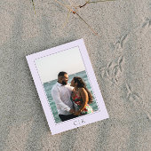 ラベンダースターフィッシュモノグラム写真 セーブザデート