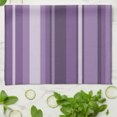 ラベンダーストライプの製品 キッチンタオル (折り畳み)