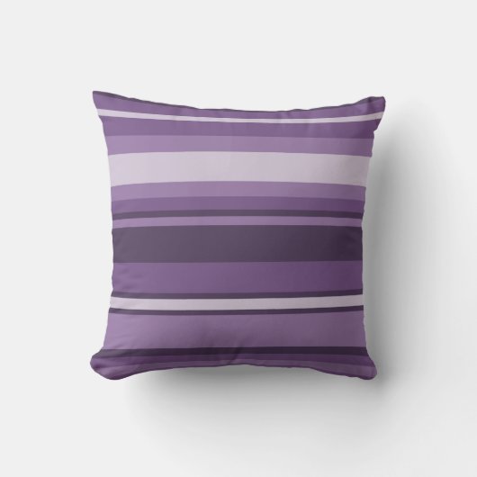 ラベンダーストライプの製品 クッション (正面)