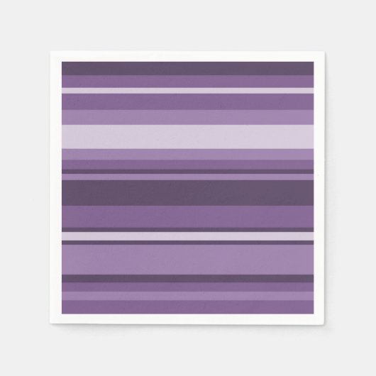 ラベンダーストライプの製品 スタンダードカクテルナプキン (正面)