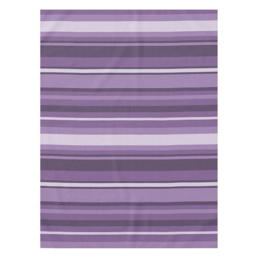 ラベンダーストライプの製品 テーブルクロス (正面)