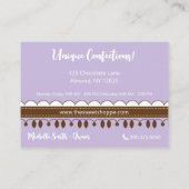 ラベンダーストライプキャンディースイートショッペ 名刺 (裏面)